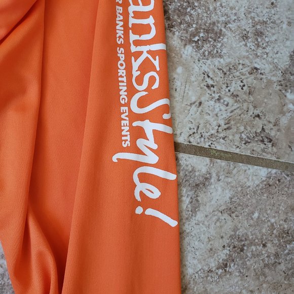 Large Long-Sleeve Triathalon Swim Bike Run Shirt Race Outer Banks Tri OBX - Picture 5 of 12